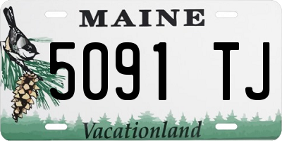 ME license plate 5091TJ