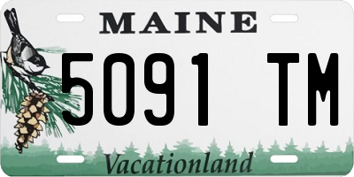 ME license plate 5091TM