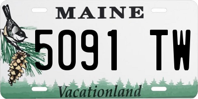 ME license plate 5091TW