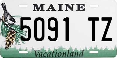 ME license plate 5091TZ