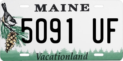 ME license plate 5091UF