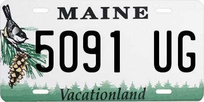 ME license plate 5091UG