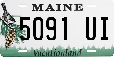 ME license plate 5091UI
