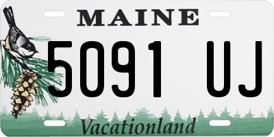 ME license plate 5091UJ