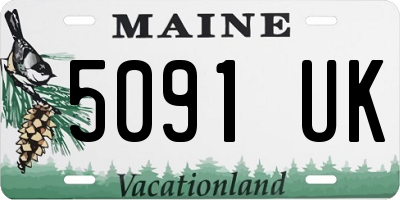 ME license plate 5091UK