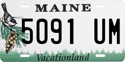 ME license plate 5091UM