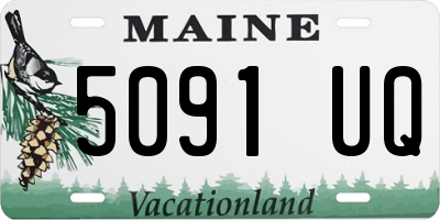 ME license plate 5091UQ