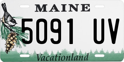 ME license plate 5091UV