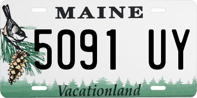 ME license plate 5091UY