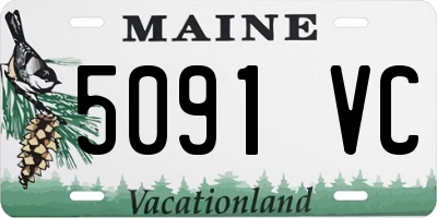 ME license plate 5091VC