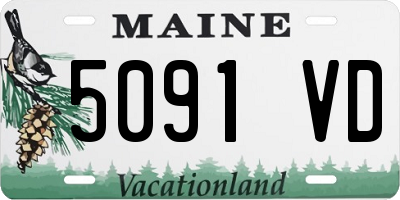 ME license plate 5091VD