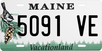 ME license plate 5091VE