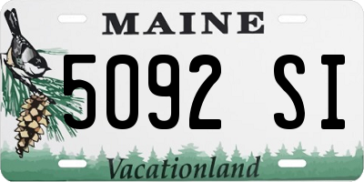 ME license plate 5092SI