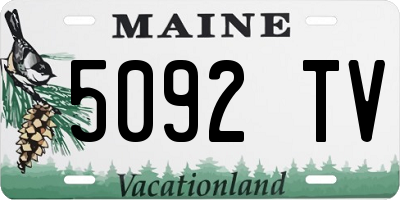 ME license plate 5092TV