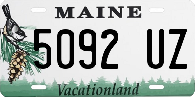 ME license plate 5092UZ