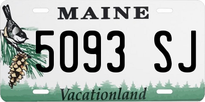 ME license plate 5093SJ