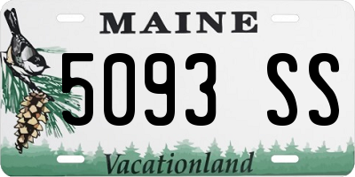 ME license plate 5093SS
