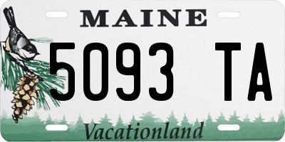 ME license plate 5093TA