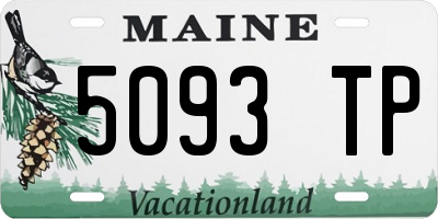 ME license plate 5093TP