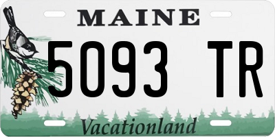 ME license plate 5093TR