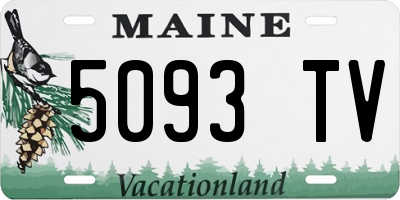 ME license plate 5093TV