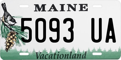 ME license plate 5093UA