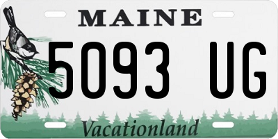 ME license plate 5093UG