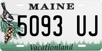 ME license plate 5093UJ