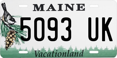 ME license plate 5093UK