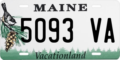 ME license plate 5093VA