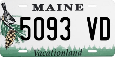 ME license plate 5093VD