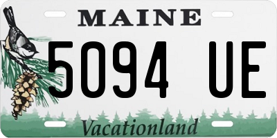 ME license plate 5094UE