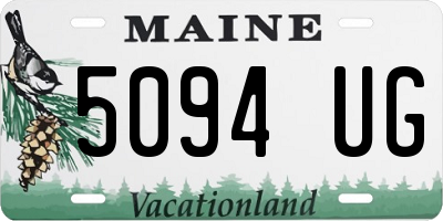 ME license plate 5094UG