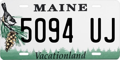 ME license plate 5094UJ