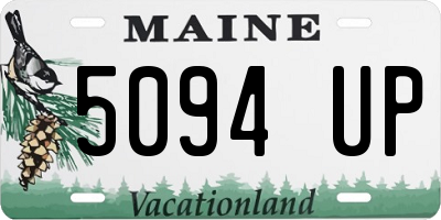 ME license plate 5094UP