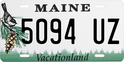 ME license plate 5094UZ