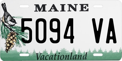 ME license plate 5094VA