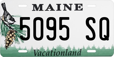 ME license plate 5095SQ