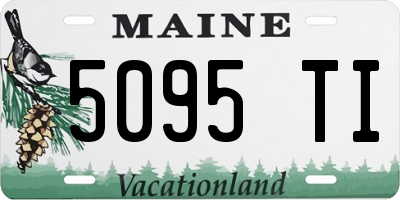 ME license plate 5095TI