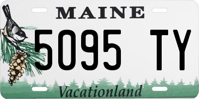 ME license plate 5095TY