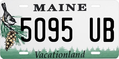 ME license plate 5095UB