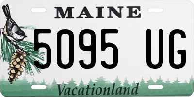 ME license plate 5095UG