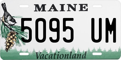 ME license plate 5095UM