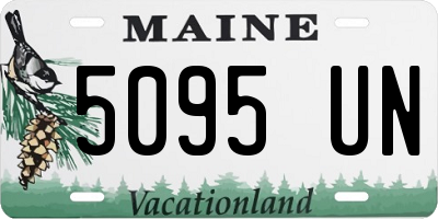 ME license plate 5095UN