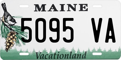 ME license plate 5095VA