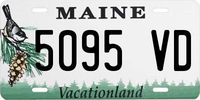 ME license plate 5095VD