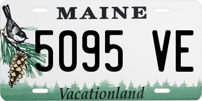 ME license plate 5095VE