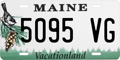 ME license plate 5095VG