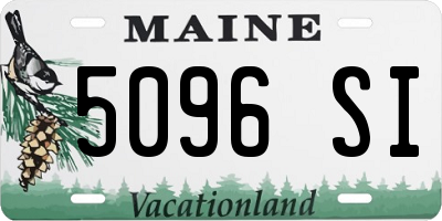 ME license plate 5096SI