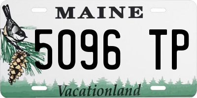 ME license plate 5096TP